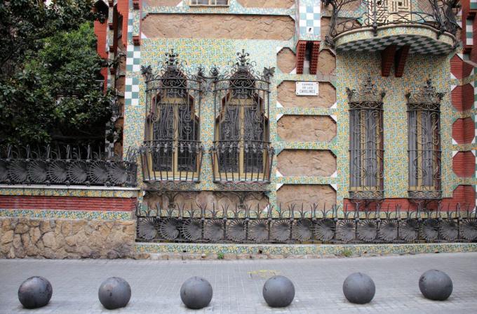 Casa Vicens por Antoni Gaudí em Barcelona, ​​Espanha