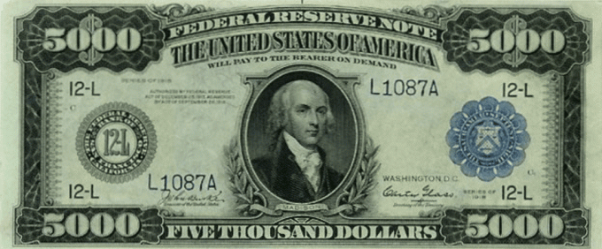 Bill de US $ 5.000