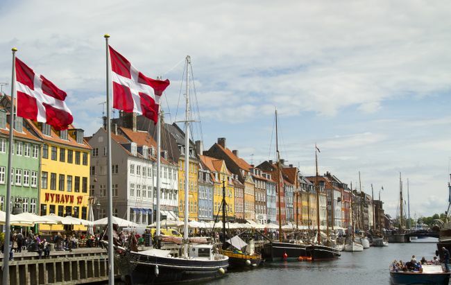 Porto de Nyhavn em Copehagen