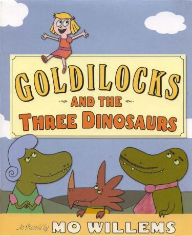 Cachinhos Dourados e os Três Dinossauros - Capa de livro ilustrado