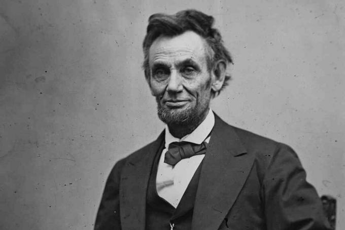 Abraham Lincoln fotografado por Alexander Gardner em fevereiro de 1865