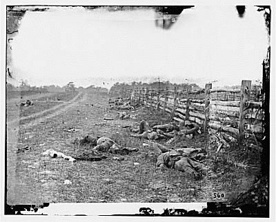 Confederados mortos na Antietam