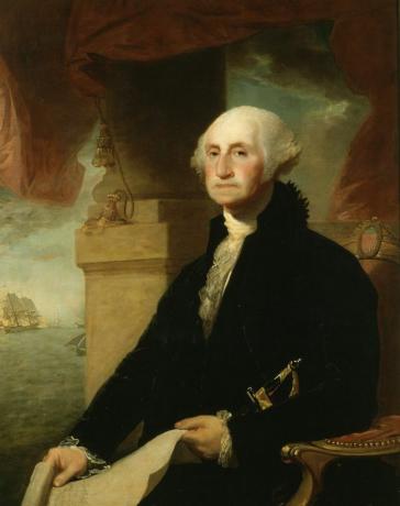 Presidente George Washington, pintado em 1794.