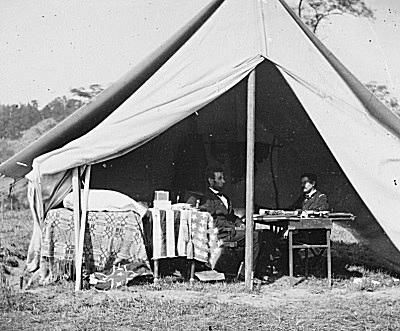 Presidente Lincoln e General McClellan em Antietam