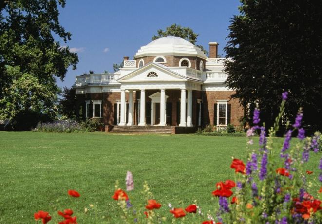 A casa de Thomas Jefferson, Monticello, na Virgínia