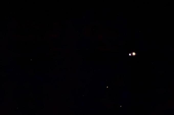 A dupla estrela Albireo em Cygnus.