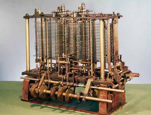 Modelo do mecanismo analítico de Babbage