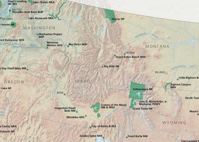 Parques nacionais de Idaho