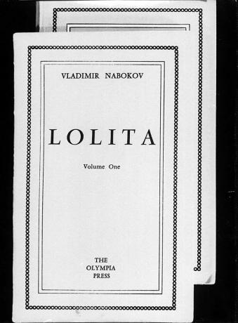 Capa da edição francesa da Lolita banida