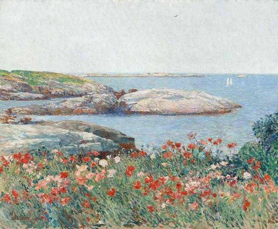 Childe Hassam papoilas ilhas de cardumes