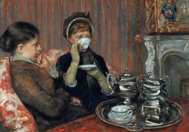 Uma xícara de chá por Mary Cassatt