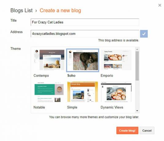 Nova interface de blog no Blogger