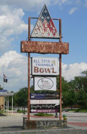 All-Star Triangle Bowling Alley em Orangeburg, Carolina do Sul.