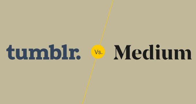 Tumblr vs Médio