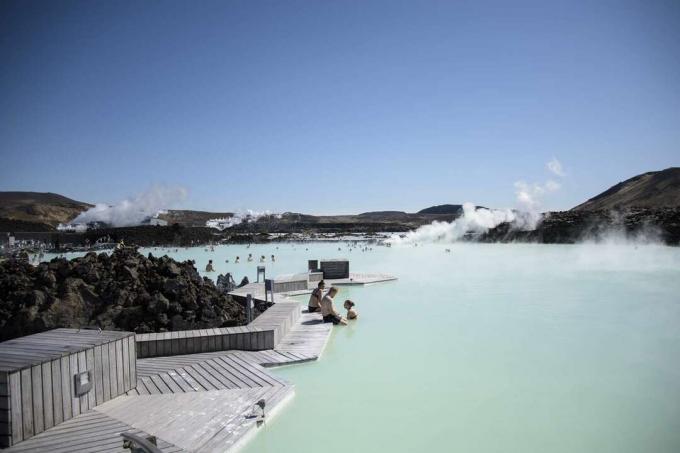 Piscina geotérmica da Lagoa Azul da Islândia