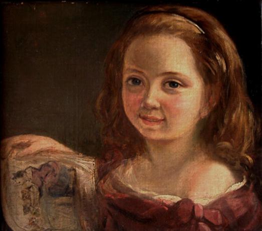 Ada Byron (Ada Lovelace), de sete anos, por Alfred d'Orsay, 1822.
