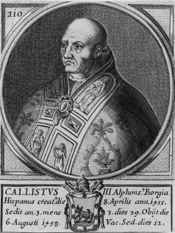 Retrato ilustrado de Calixtus III