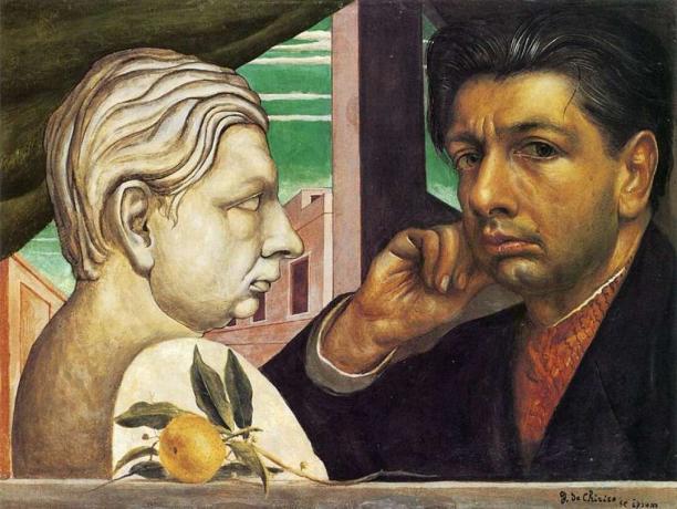 auto-retrato de giorgio de chirico