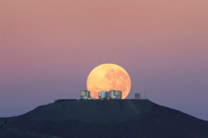 O Observatório VLT em Paranal, Chile.