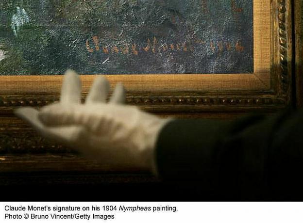 Assinatura de Claude Monet