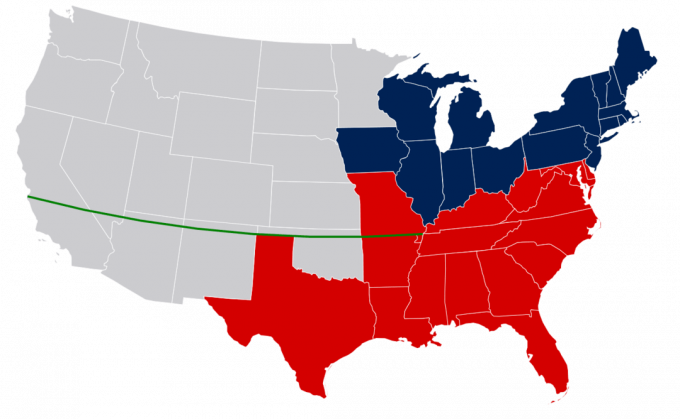 Ilustração digital do compromisso de Missouri.