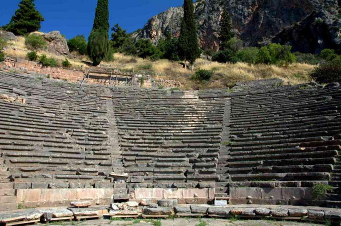 Teatro do sítio arqueológico de Delfos