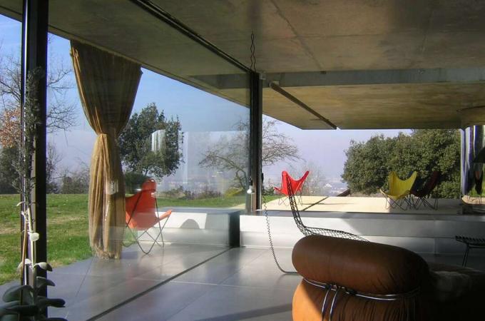 Interior de nível médio da Maison à Bordeaux por Rem Koolhaas, 1998