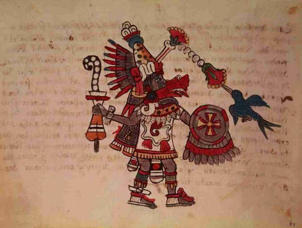 Quetzalcoatl no Codex Borbonicus