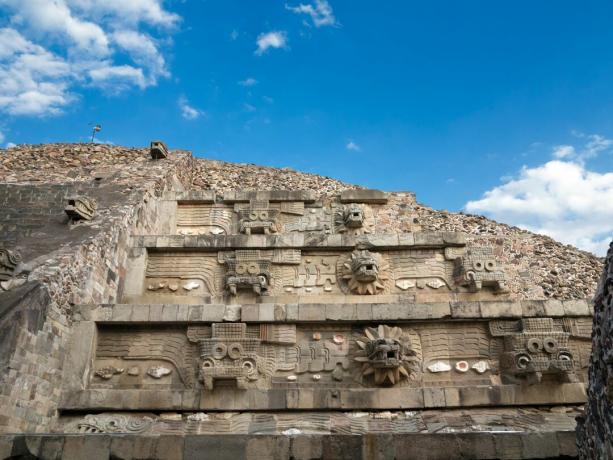 Templo de Quetzalcoatl em Teotihuacan