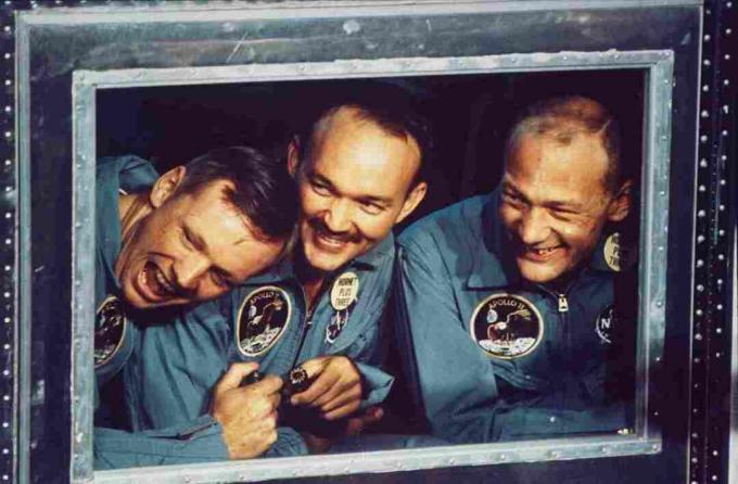 Astronautas da Apollo 11 em quarentena