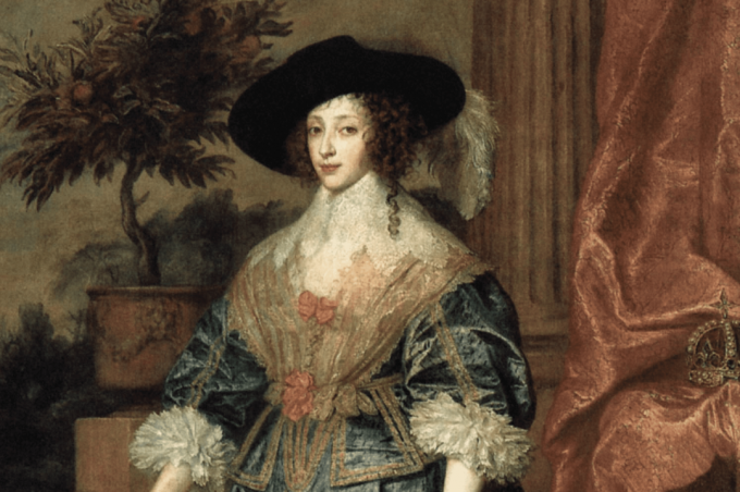 Do retrato de Henrietta Maria de Anthony Van Dyk