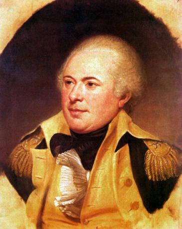 Retrato do general James Wilkinson, oficial sênior do Exército dos EUA, 1800-1812.