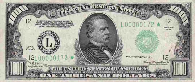 $ 1.000 Bill
