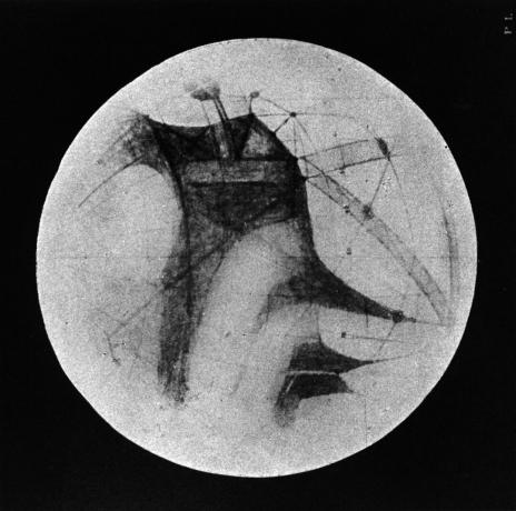 Um desenho de Percival Lowell (1896) representando 