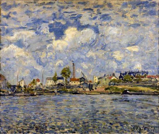 albert sisley seine no point du jour