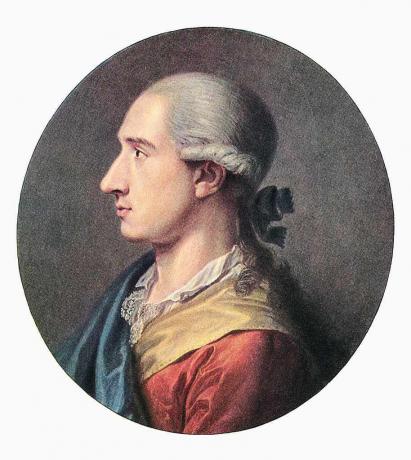 Perfil do autor alemão Johann Wolfgang Von Goethe