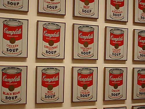 Pinturas de lata de sopa de Andy Warhol