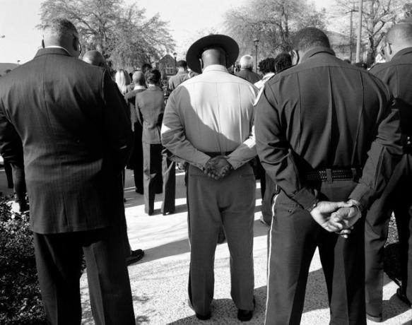 Um serviço memorial anual é realizado para os estudantes da South Carolina State University que foram assassinados pela polícia estadual durante uma manifestação pelos direitos civis em 1968.