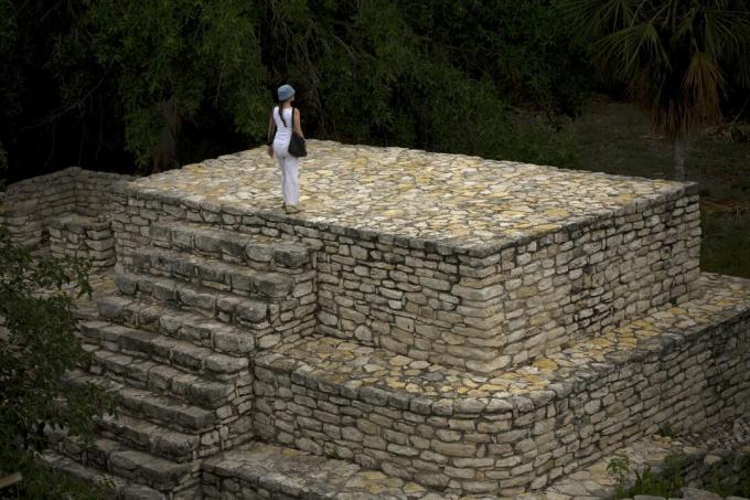 As ruínas maias de Xcambo, na península de Yucatán, no México